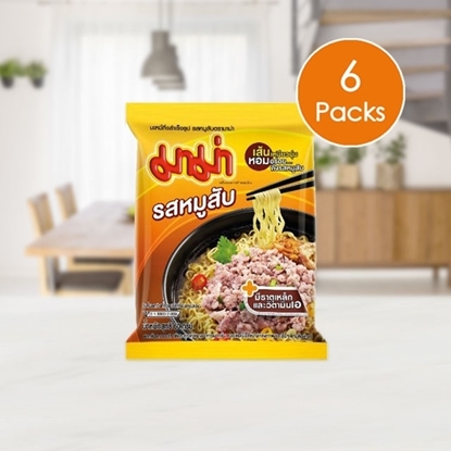 Picture of Mama Instant Noodles Minced Pork Flavour (Pack 6)