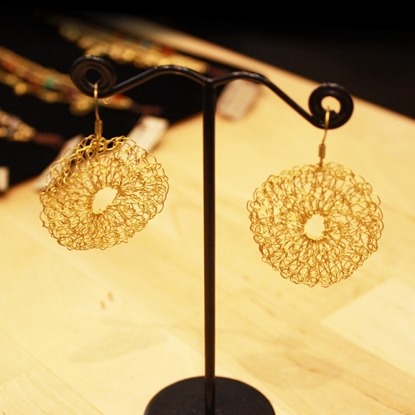 Picture of Flower Brass Earring