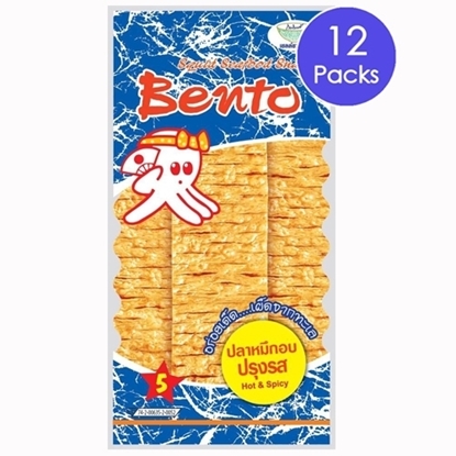Picture of Bento Seafood Snack Squid : Hot & Spicy 6 g. (12 packs)
